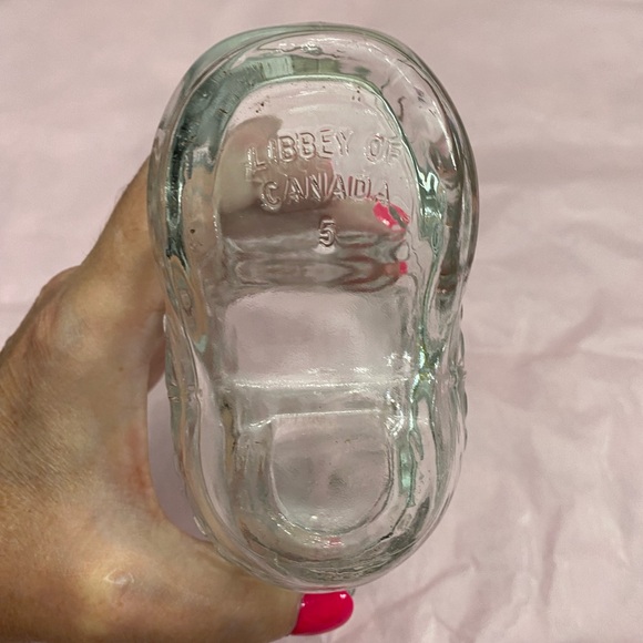 VINTAGE LIBBEY OF CANADA CLEAR GLASS EMBOSSED WESTERN COWBOY BOOT BEER MUG - Picture 6 of 7